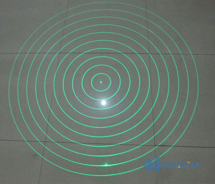 10 concentric circles laser module